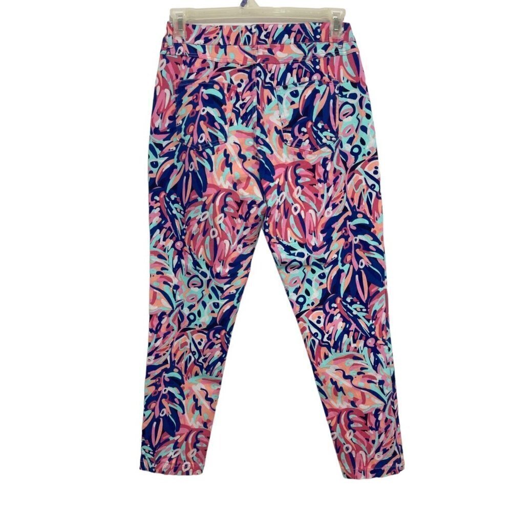 SIMPLY SOUTHERN‎ Flashy Hi-Rise Cropped Pants Medium "Rainforest" Multicolor NWT - Picture 2 of 16
